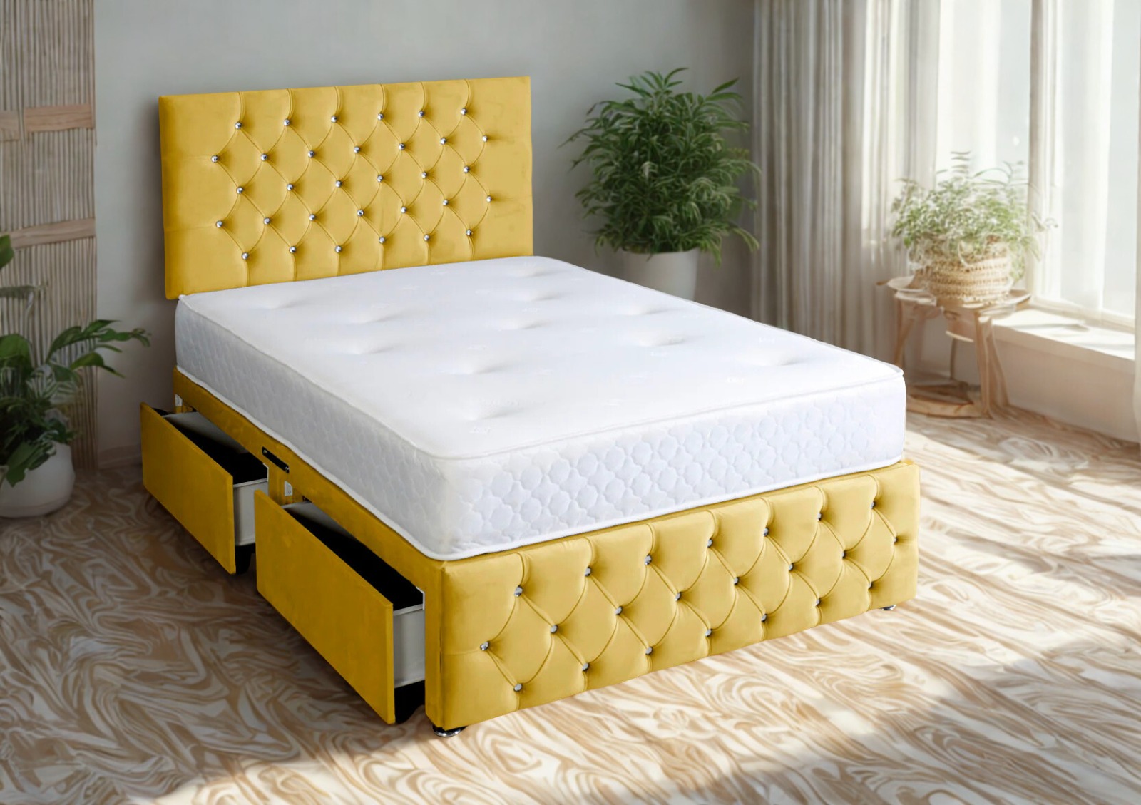 Chesterfield Divan Bed Storage | Non Storage-4