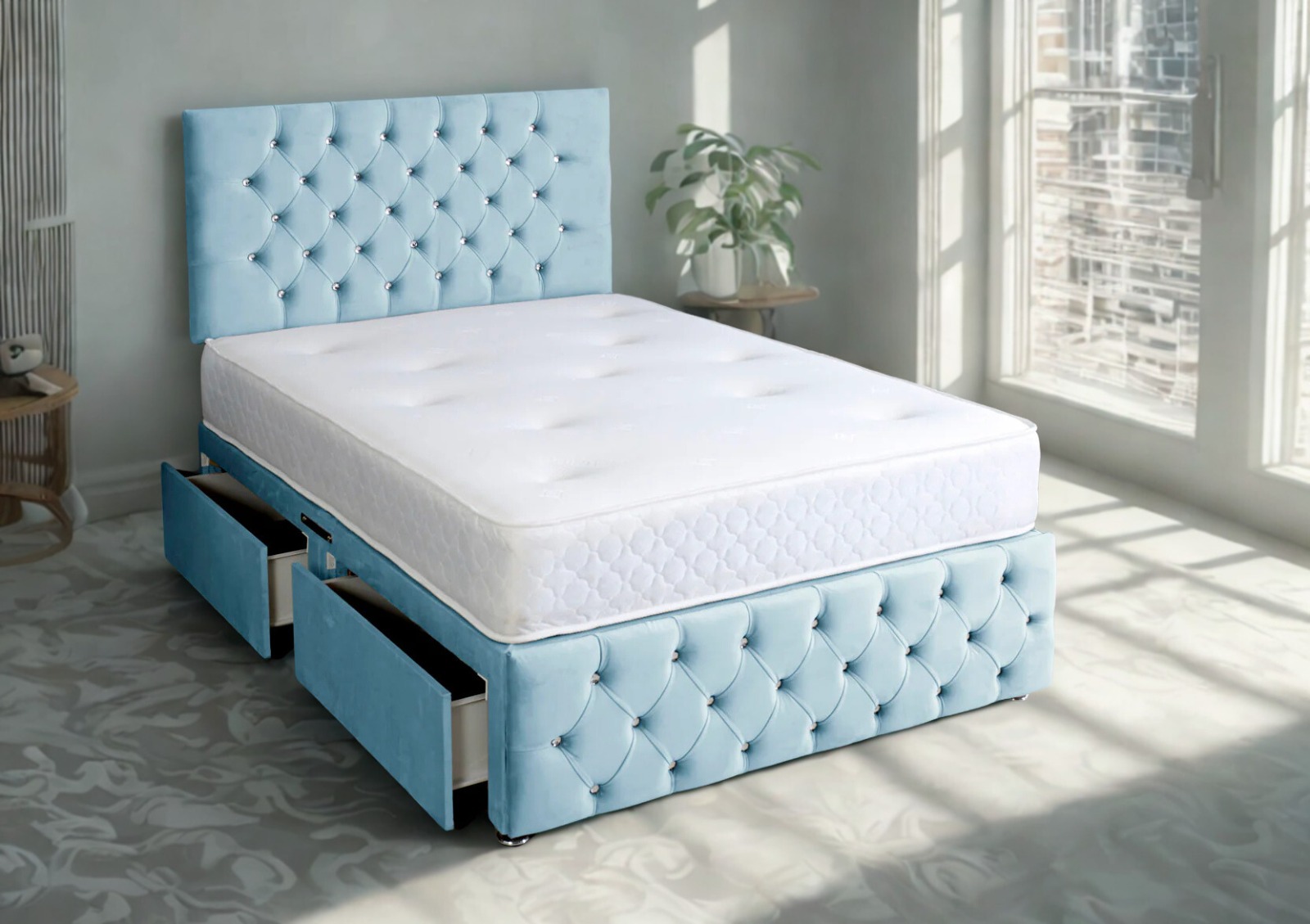 Chesterfield Divan Bed Storage | Non Storage-5