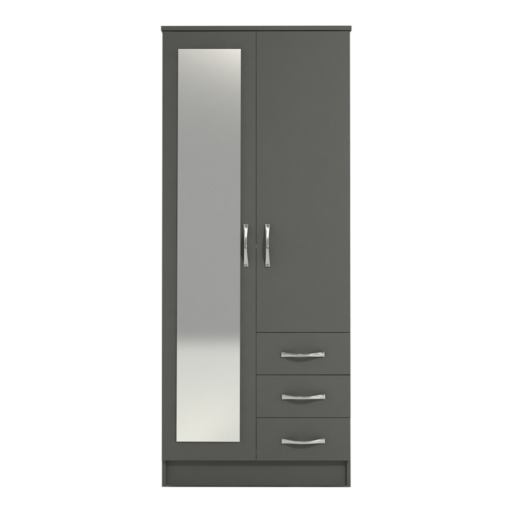 Grey 2 3 4 and 6 Door Wardrobe WD-6 - Image 3