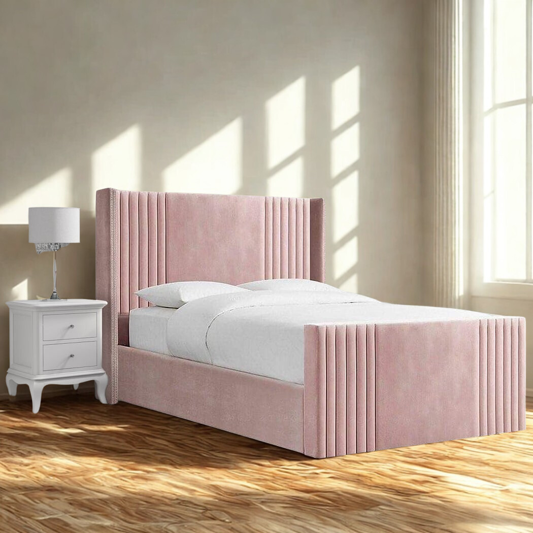 Celeste Wingback Storage and Non Storage Bed - Image 2