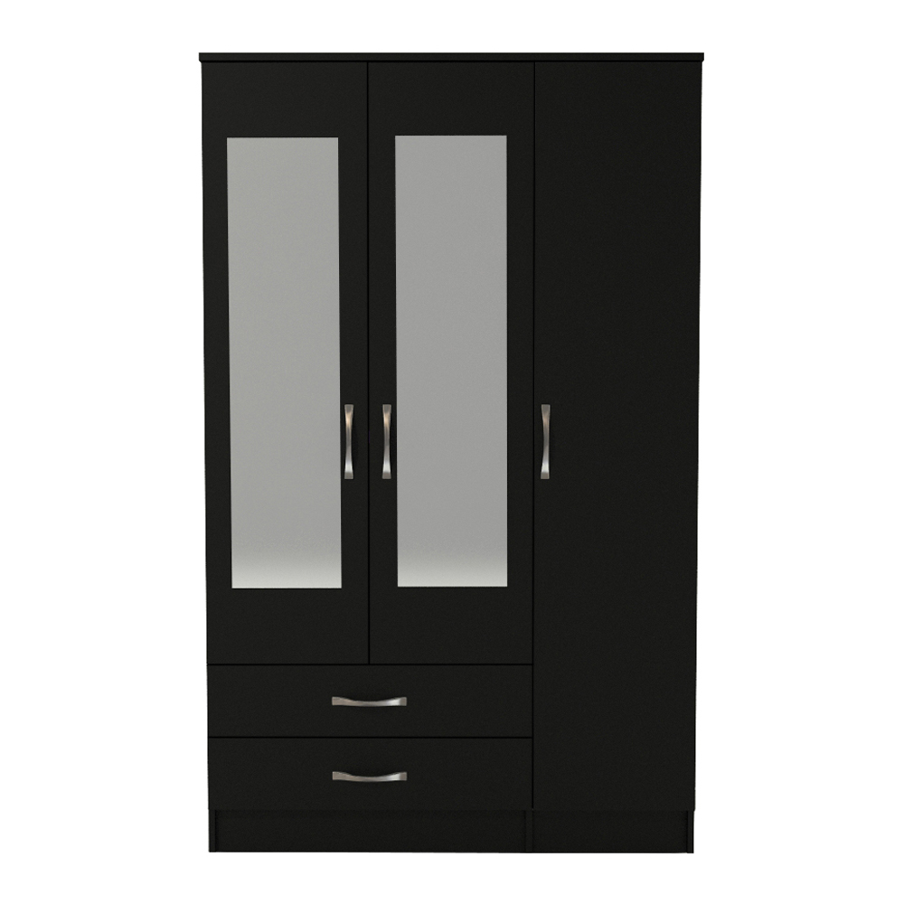 Elegant Black 2 3 4 and 6 Door Wardrobe WD-7 - Image 9