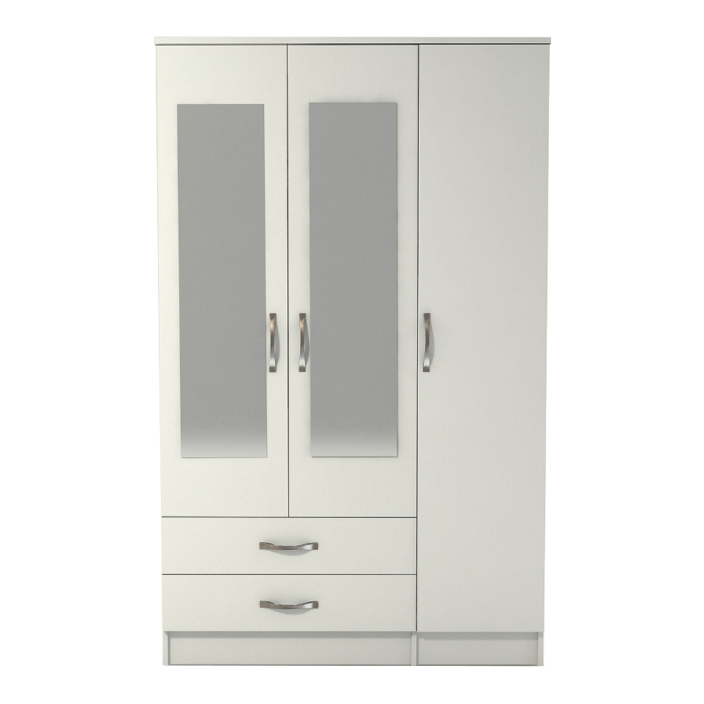 Pearl White 2 3 4 and 6 Door Wardrobe WD-4 - Image 10