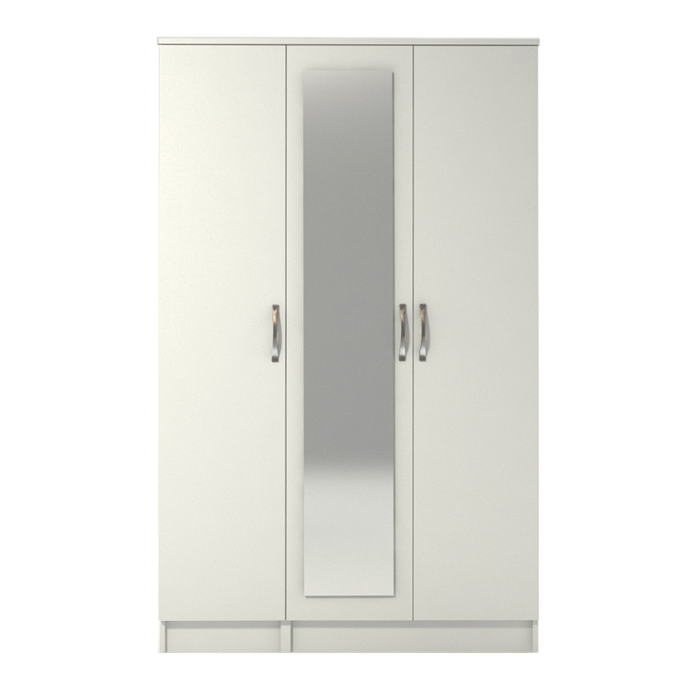 Pearl White 2 3 4 and 6 Door Wardrobe WD-4