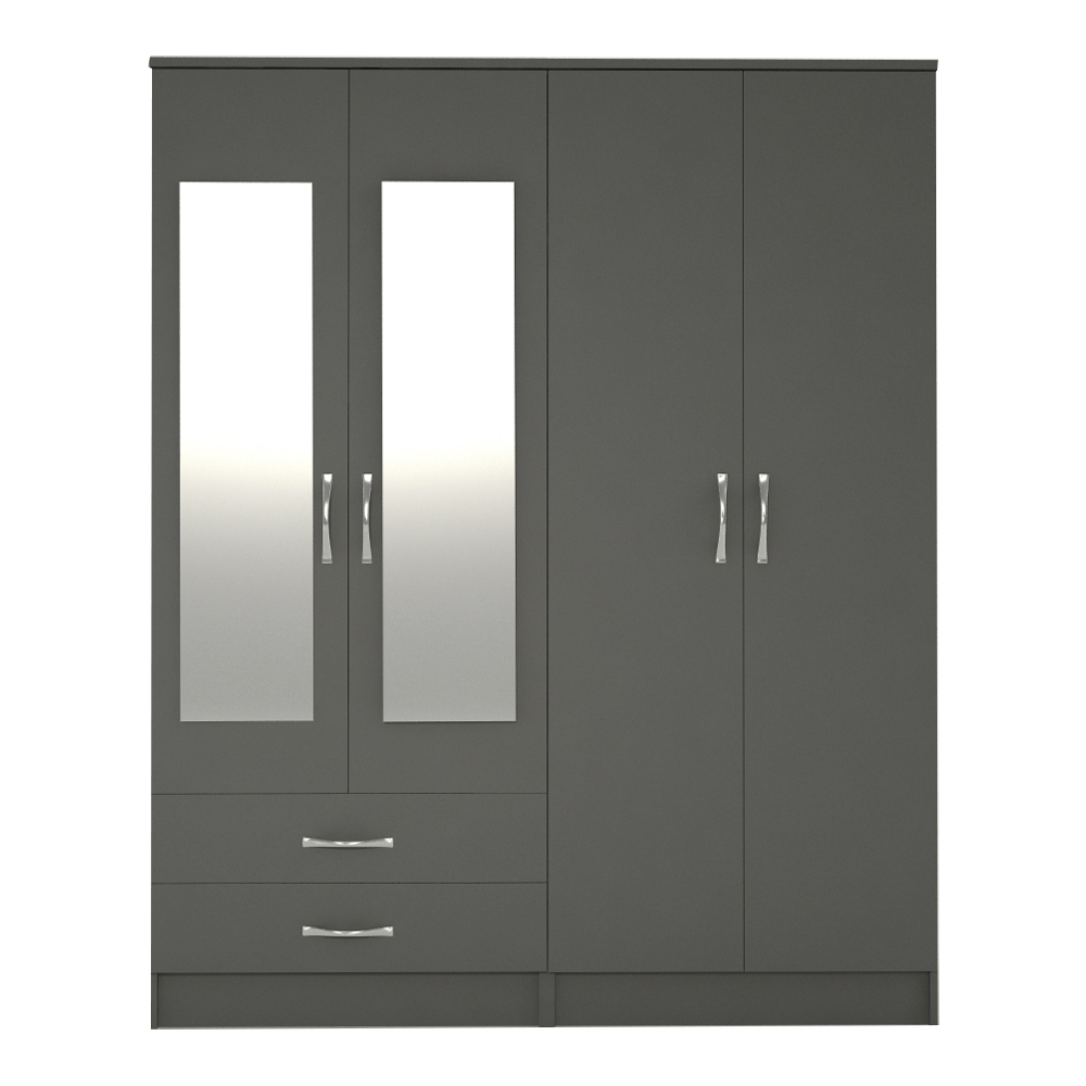 Grey 2 3 4 and 6 Door Wardrobe WD-6 - Image 12