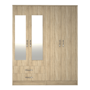 OAK 2 3 4 and 6 Door Wardrobe WD-9