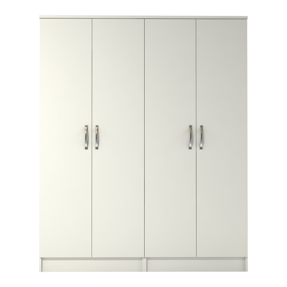 Pearl White 2 3 4 and 6 Door Wardrobe WD-4 - Image 9