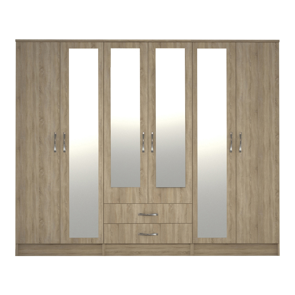 OAK 2 3 4 and 6 Door Wardrobe WD-9 - Image 13